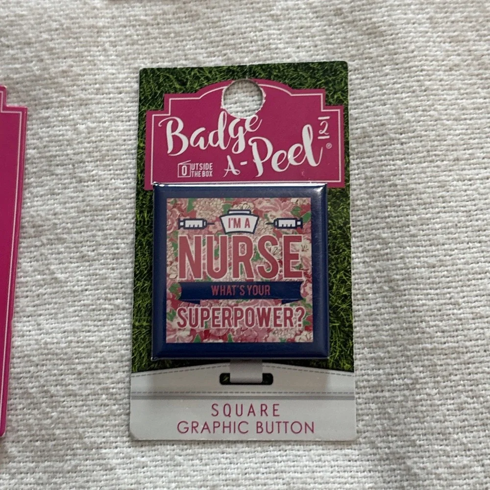 Nurse Badge A Peel Outside The Box Interchangeable Badge‎ Reels Lot Of 8